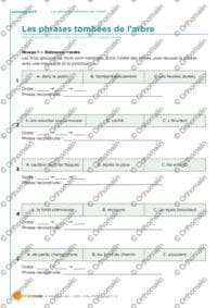 Les phrases tombées de l'arbre