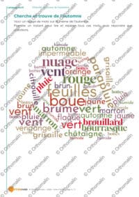 Cherche et trouve de l'automne