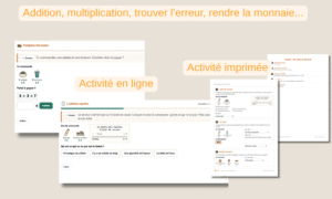 Générez une activité pour travailler les opérations mathématiques simples